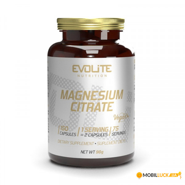  Evolite Nutrition Magnesium Citrate 150 veg caps