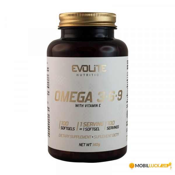  Evolite Nutrition Omega 3-6-9 100 caps