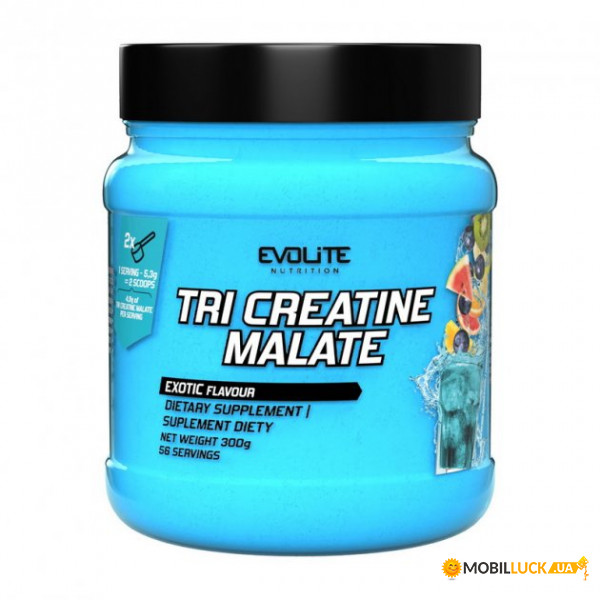  Evolite Nutrition Tri Creatine Malate 300 g exotic