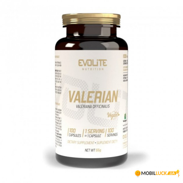  Evolite Nutrition Valerian 100 veg caps