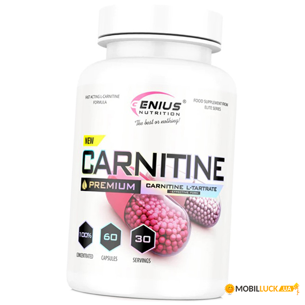    Genius Nutrition Carnitine L-Tartrate 60 (02562003)