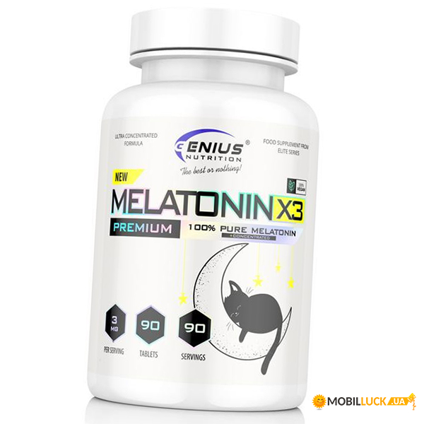  Genius Nutrition Melatonin-X3 90 (72562002)