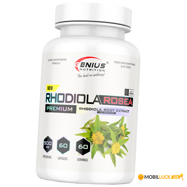    Genius Nutrition Rhodiola Rosea 60 (71562005)