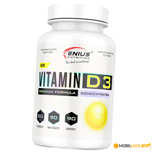 ³ 3  Genius Nutrition Vitamin D3 2000 90 (36562004)