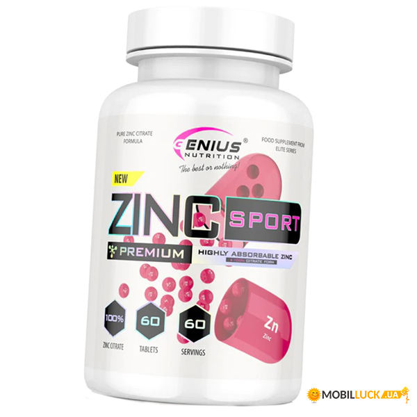   Genius Nutrition Zinc Citrate Sport 60 (36562008)