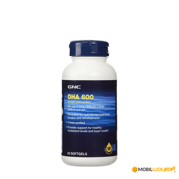   GNC DHA 600 mg 60  