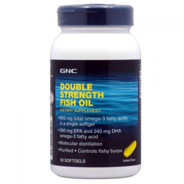  GNC Double Strength Fish Oil 90 