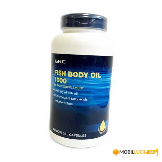  GNC Fish Body Oils 1000 180 (67120001)