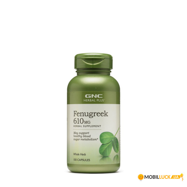    GNC Herbal Plus Fenugreek 610 mg 100  