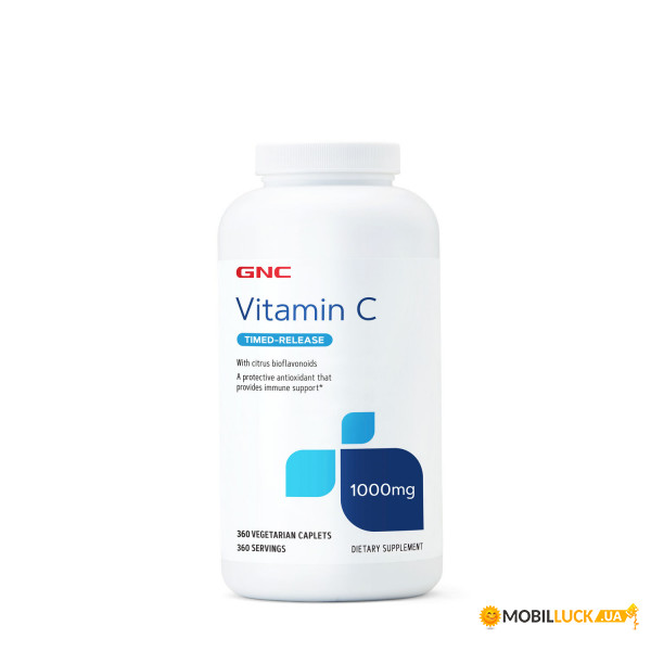  GNC Vitamin C 1000 mg Timed-Release 360  