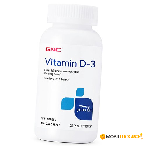 ³ 3 GNC Vitamin D-3 1000 180 (36120178)