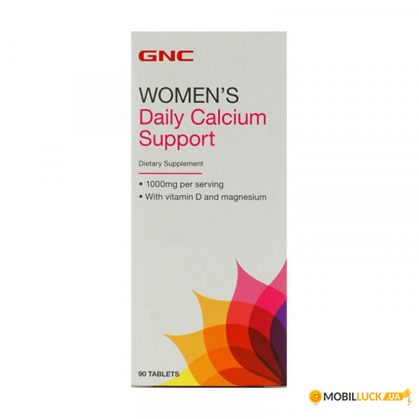  GNC Womens Daily Calcium Support 90 tab