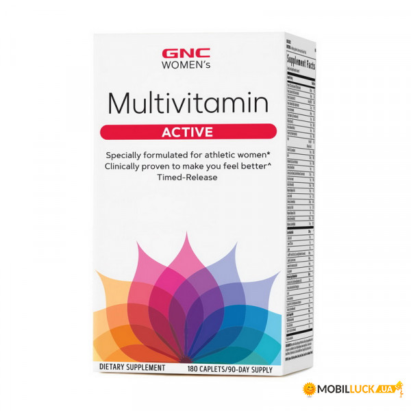  GNC Womens Multivitamin Active 180 caplets