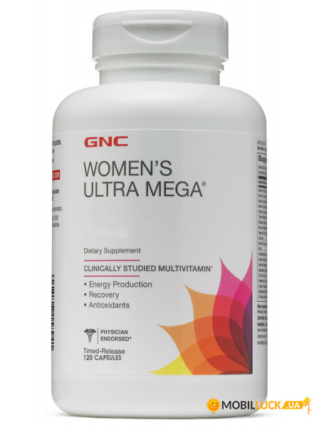  GNC Womens Ultra Mega CAPSULES 120  