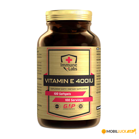  Immune Labs Vitamin E 400IU 100 sgels