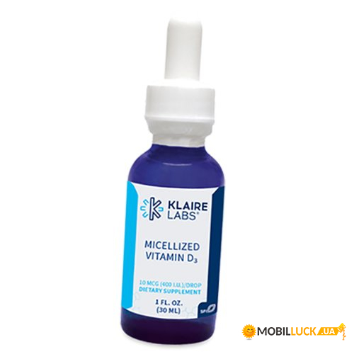   3 Klaire Labs Micellized Vitamin D3 Liquid 30 (36517010)