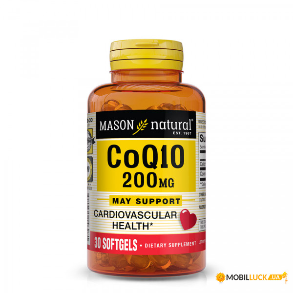 ³ Mason Natural Co Q10 200 mg 30 