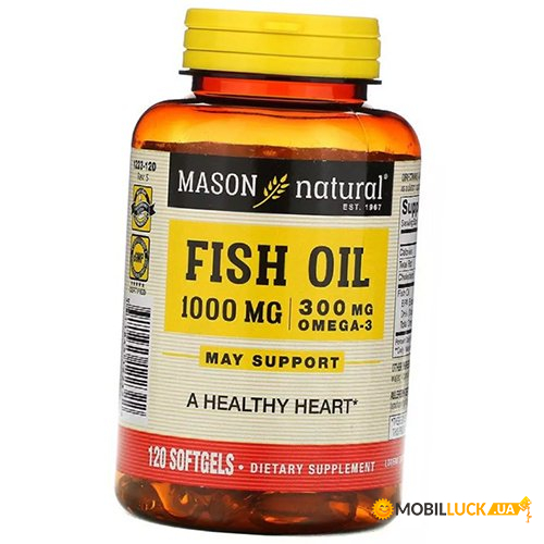  3   Mason Natural Fish Oil 1000 120  (67529002)