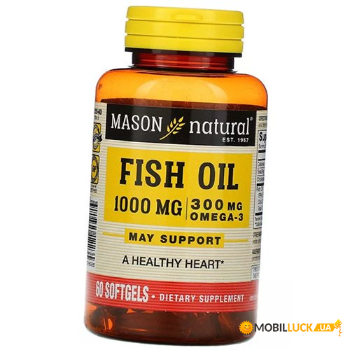  3   Mason Natural Fish Oil 1000 60 (67529002)