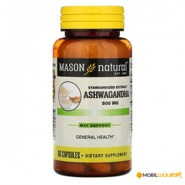  Mason Natural (Ashwagandha) 500  60  (MAV-17875)