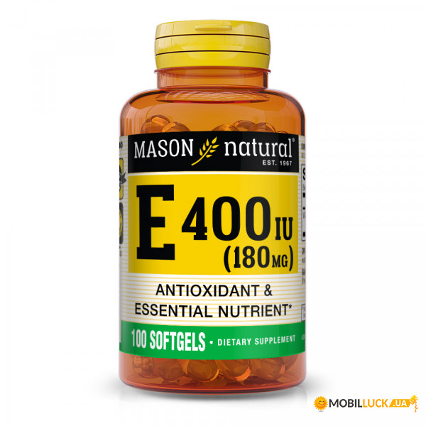  Mason Natural Vitamin E 400 UI 100  