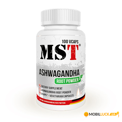  MST Ashwagandha Root Powder 100 veg caps