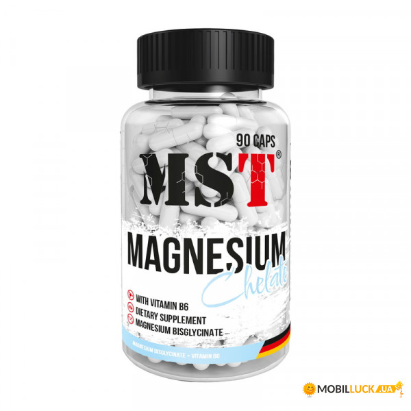  MST Magnesium Chelate With Vitamin B6 90 caps