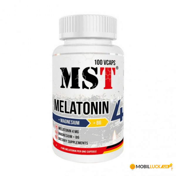  MST Melatonin 4 mg 100 vcaps