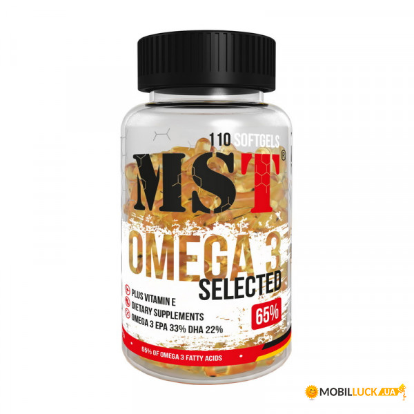  MST Omega 3 Selected 110 softgels