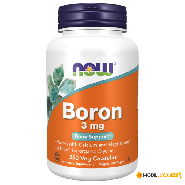    NOW Boron 3 mg 250  