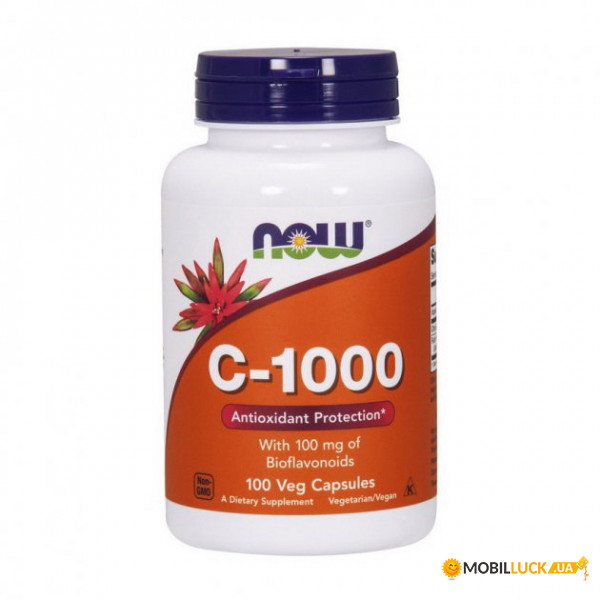  NOW C-1000 with bioflavonoids 100 caps