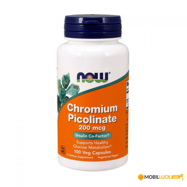  NOW Chromium Picolinate 200 mcg 100 caps