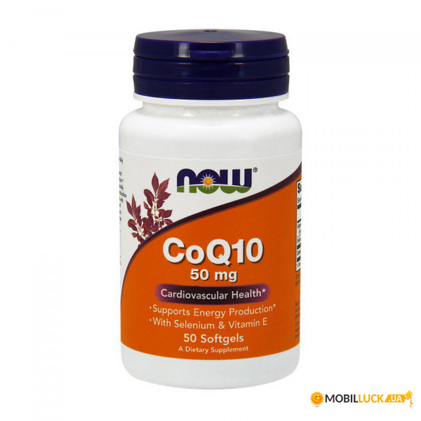  NOW CoQ10 50 mg 50 softgels