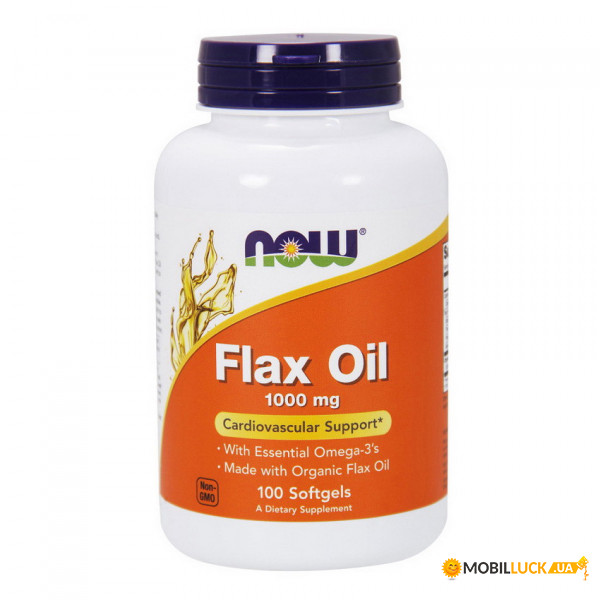  NOW Flax Oil 100 softgels