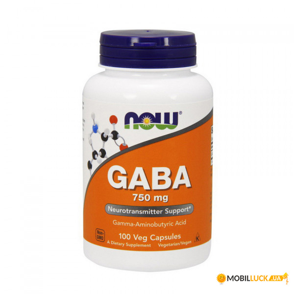  NOW GABA 750 mg 100 cap