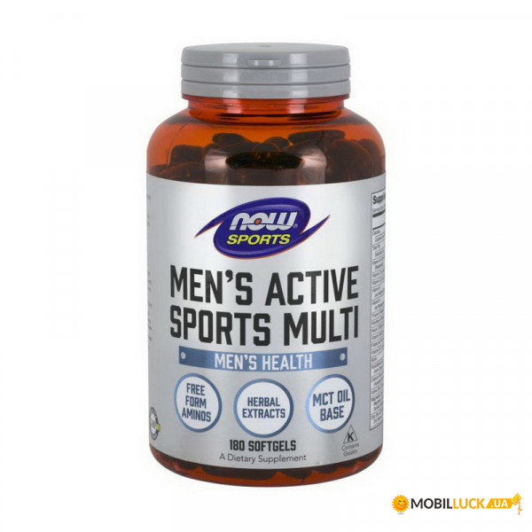  NOW Mens Active Sports Multi 180 caps