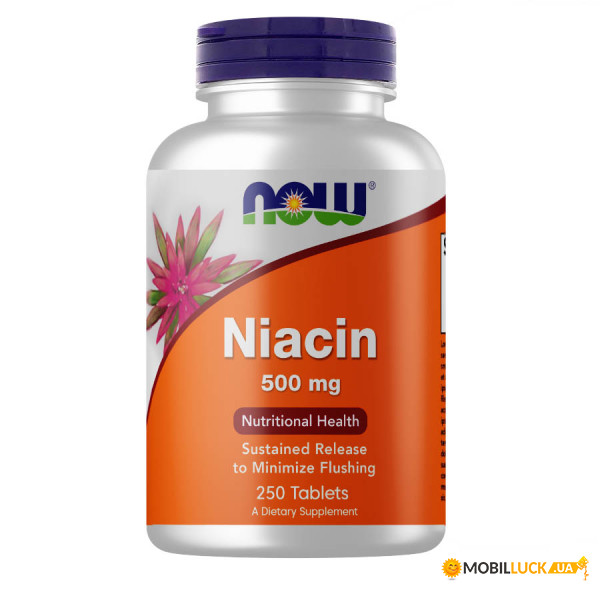 ³   NOW Niacin 500 mg 250 