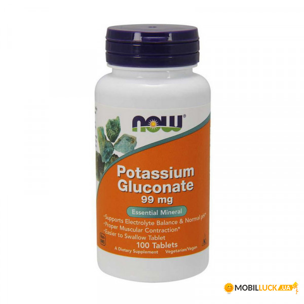  NOW Potassium Gluconate 99 mg 100 