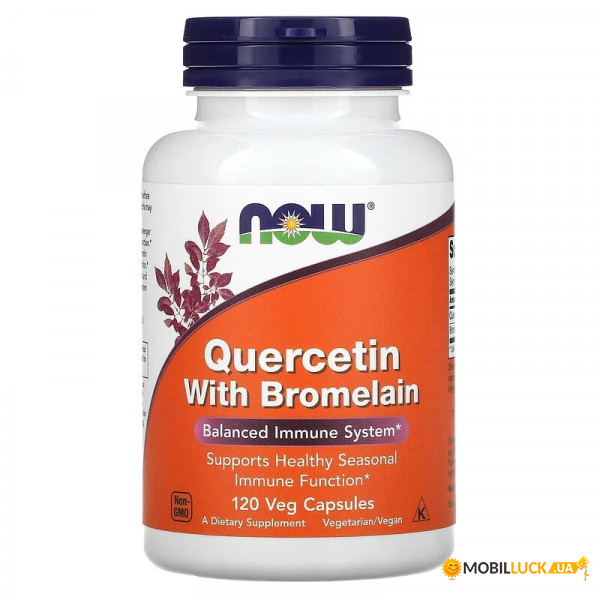 ³   NOW Quercetin with Bromelain 120 