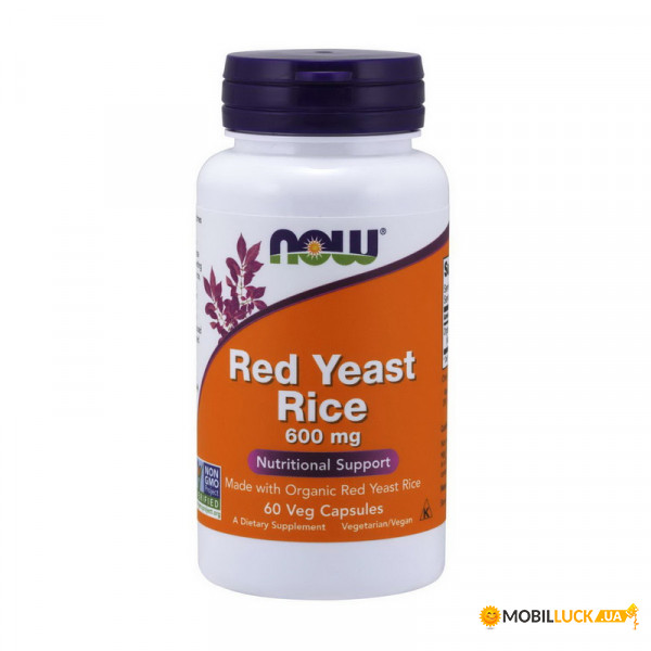  NOW Red Yeast Rice 600 mg 60  