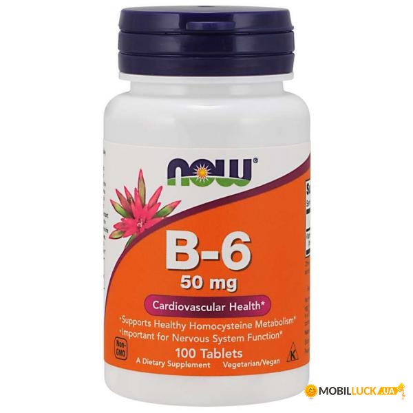    Now Foods B-6 50 mg 100  (100-59-6569380-20)