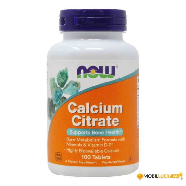    Now Foods Calcium Citrate Tablets 100  