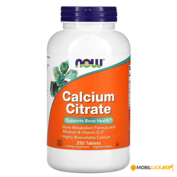    Now Foods Calcium Citrate Tablets 250  