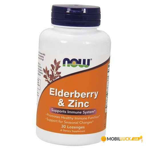    Now Foods Elderberry & Zinc 30 (71128090)