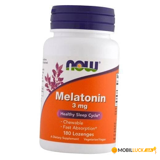 ³ Now Foods Melatonin 3 Lozenges 180 (36128251)