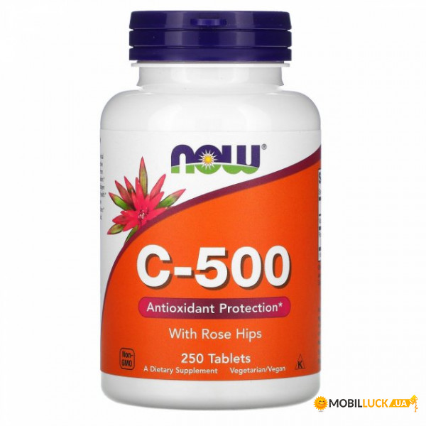 ³ C-500   Now Foods (C-500 With Rose Hips) 250 