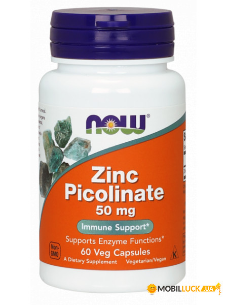 ϳ  Now Foods (Zinc Picolinate) 50  60  (NOW-01550)