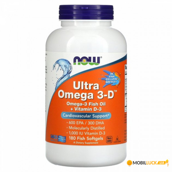  3-     3 Now Foods (Ultra Omega 3-D) 180  