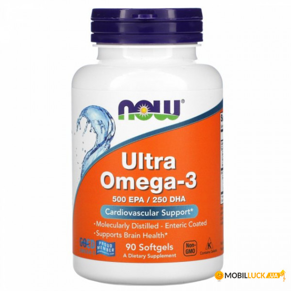  -3 500  / 250  Now Foods (Ultra Omega-3 500 EPA / 250 DHA) 180   