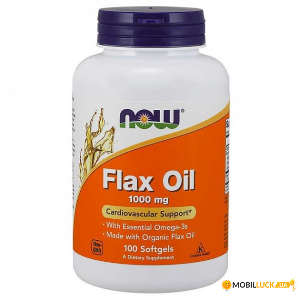    Now Foods (Flax Oil) 1000  100  